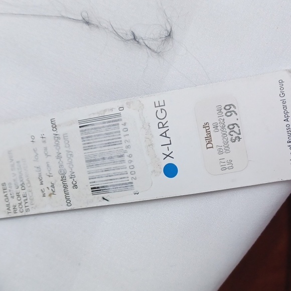 Actology Metallic Gray Hooded Jacket NWT Dillard's XL - Picture 10 of 11